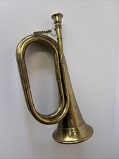 Vintage Brass Copper Bugle-similar To Those Used In The Civil War