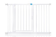 Image of Bettacare Baby Gate, Auto Close Safety Gate White Black Grey Range 61cm - 154cm