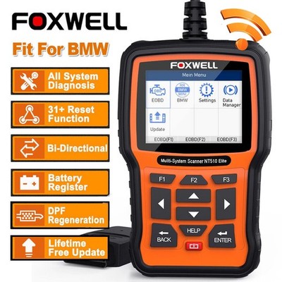 FOXWELL NT510 Elite For BMW Car Diagnostic OBD2 Bidirectional All System Tool