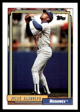 Willie Randolph 1992 Topps #116 Brewers MLB READ FREE SHIPPING AutographDen