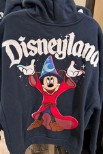 (RESERVED) DISNEYLAND FANTASIA MICKEY SORCERER ZIP-UP HOODIE - SIZE MED & 3XL