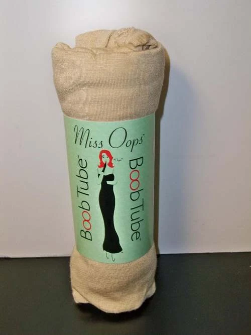 Miss Oops Boob Tube * Beige * Small / Medium S/M * New