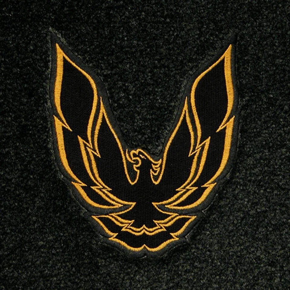 ¡NUEVO! Alfombrillas Pontiac Firebird 1970-1981 logotipo bordado dorado en las 4 alfombrillas Foto 3 de 4
