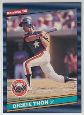 1986 Leaf Donruss - DICKIE THON - #572 - Houston Astros BOX FRESH