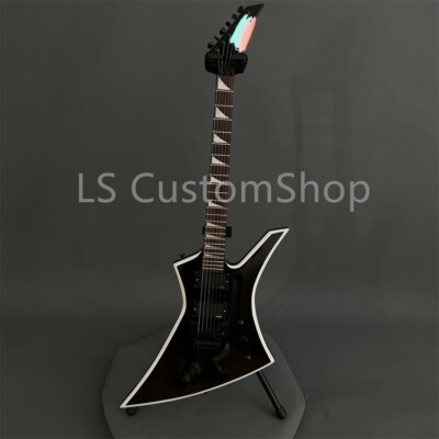 Black Kelly Electric Guitar Body Binding Rosewood Fretboard FR Bridge 6 string