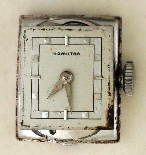 SELTENE Vintage 1950er Hamilton Roberta 14K Weißgold Damenuhr Kal. 757 - Bild 3 von 11
