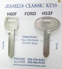 Ford TAURUS Keys OEM Nickel NOS 1990 1991 1992