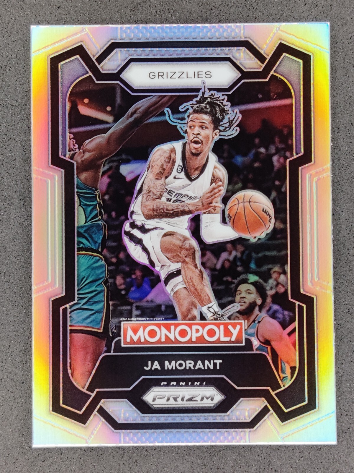 2023-24 Panini Prizm Monopoly JA MORANT Silver #44 Memphis Grizzlies
