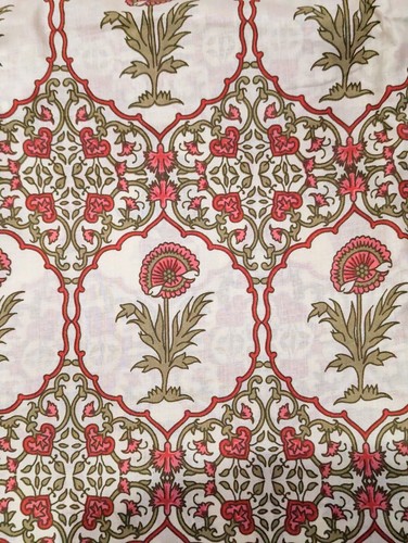 Blumenmuster, 100 % Baumwolle, Ikat Batik Handblock bedruckt Kleid Material Handwerk Stoff - Bild 6 von 6