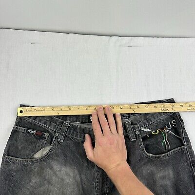 Y2K Focus 70 Jeans Adult 38x32 Black Baggy Relaxed Wide Leg Y2K Focus 70 Jeans Adult 38x32 Black Baggy Relaxed Wide Leg