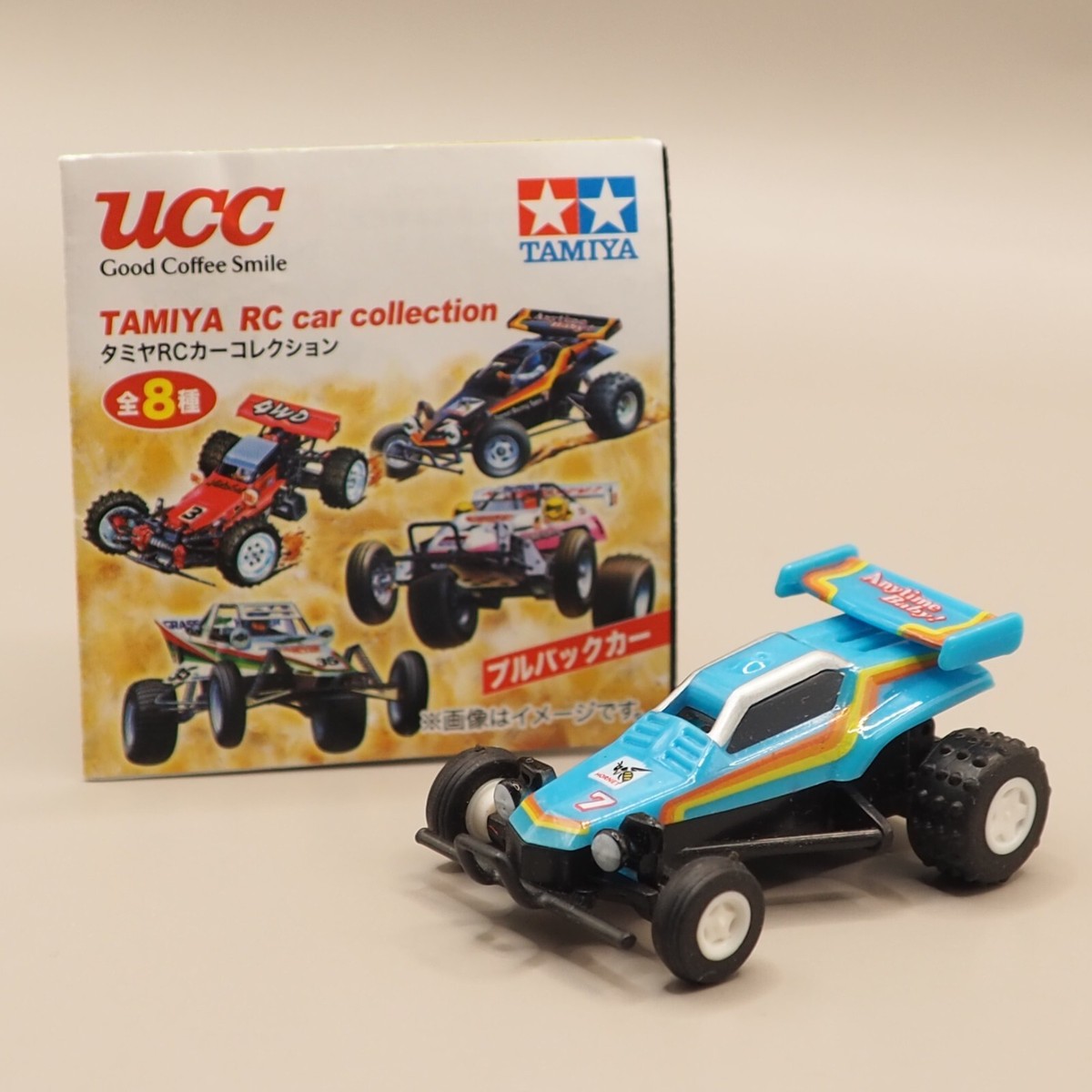 Hornet Light Blue TAMIYA RC Car Collection Pull Back Car UCC Japan