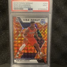 Zion Williamson [Reactive Orange] #269 Prices | 2019 Panini Mosaic