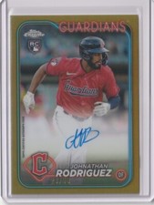 2024 Topps Chrome Update Johnathan Rodriguez GOLD Auto /50 Rookie RC #RA-JR
