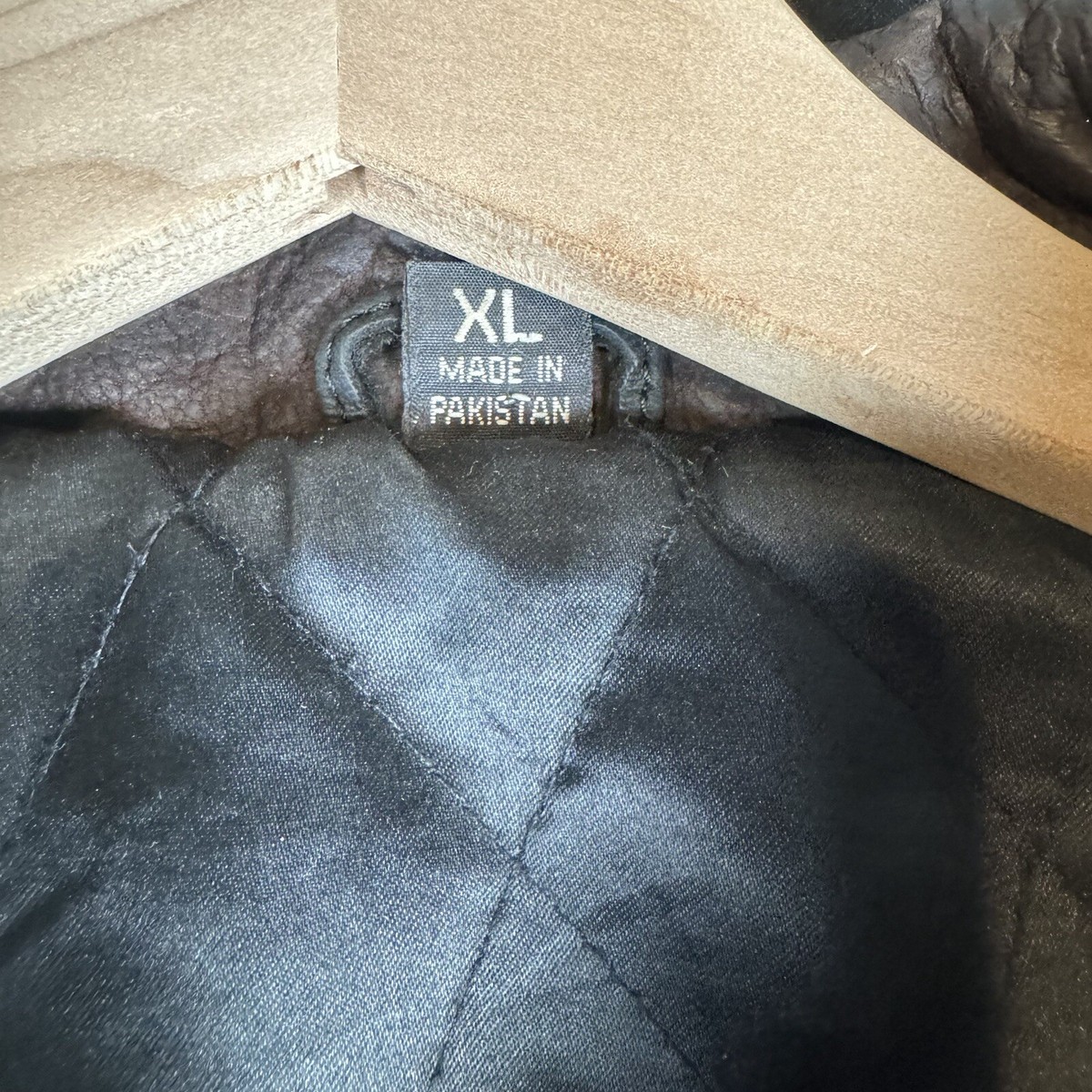 Vintage 70s Mens Leather Motorcycle Jacket XL Zip Goat Skin