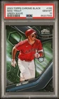 2023 Topps Chrome Black #100 Mike Trout /99 PSA 10 Green Wave Parallel LA Angels