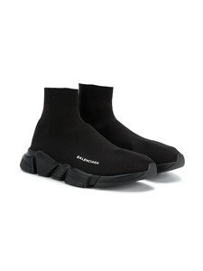 balenciaga all black speed trainers