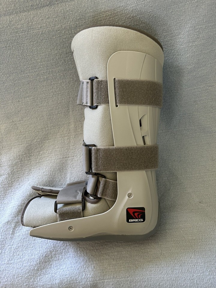 BREG Air Pump Ankle Medical Boot Cast Foot Fracture Brace Size M, with Heal Gel. eBay