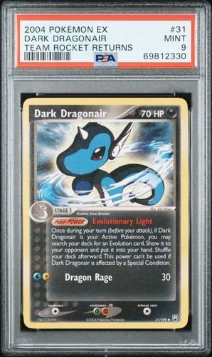 Dark Dragonair graded PSA 9 for sale on eBay