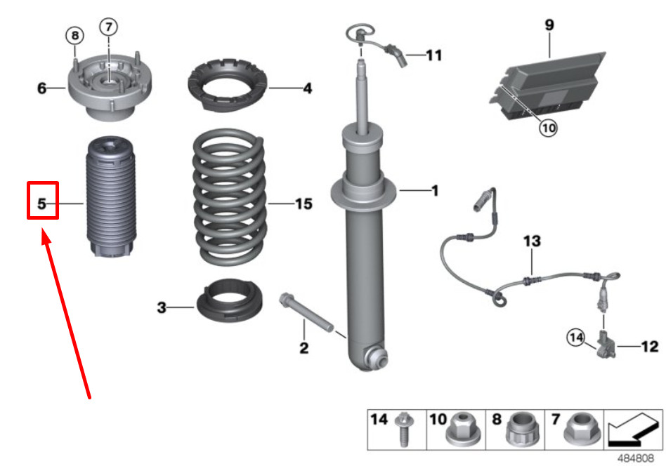 NEU BMW F90 HECKHILFSDÄMPFER 33538074127 8074127 ORIGINAL | eBay 
