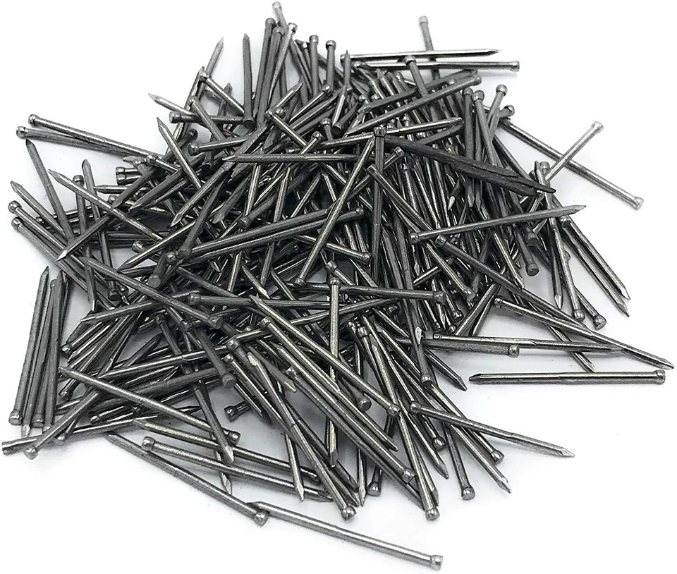 SISI UK 20 x 1.00 mm Veneer Pins Bright Moulding Pin Nails for Beading & Veneer Pack 100