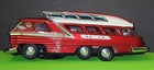 VINTAGE TIN LITHO TOY BUS CAR VAN BATTERY OPERATED MADE IN JAPAN WORKS EXCELLENT — photo 2