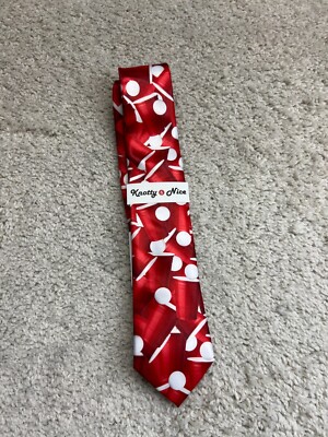 Knotty & Nice Beer Pong Novelty Funny Necktie Dad College Fraternity Party Tie
