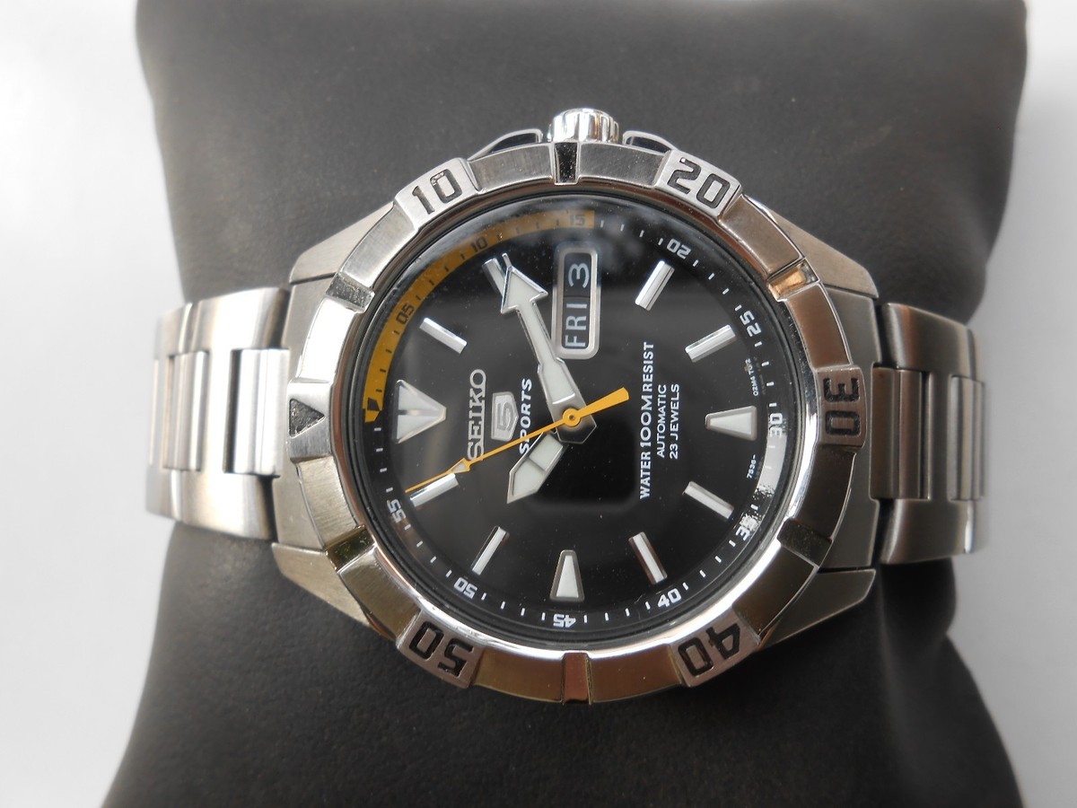 Japan Made VTG SS Rotating Bezel 7S36-01Z0 Seiko 5 Sports Japan Made VTG SS Rotating Bezel 7S36-01Z0 Seiko 5 Sports