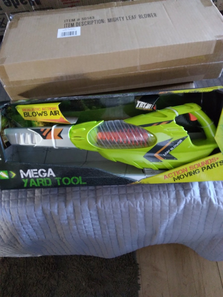 Lanard Tuff Mega Yard Tools Workman Mighty Leaf Blower Toy Realistic Sound