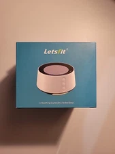 Letsfit T126L Auto-Off Timer Full-Featured Sleep Sound Machine CM5 White 