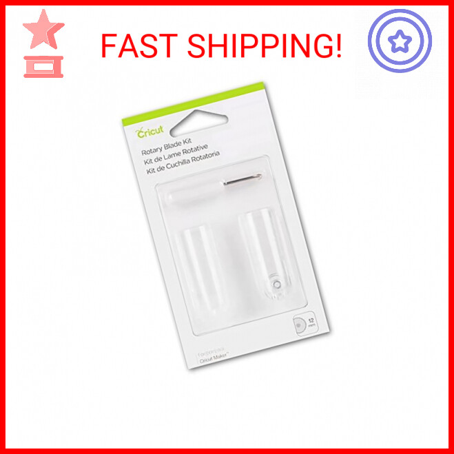 Cricut Rotary Blade Replacement Kit, Includes a Hard Cutting Blade with Protecti