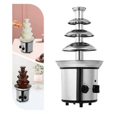 4-layer Stainless Steel Commercial Chocolate Hot Pot Fountain Equipment Machine