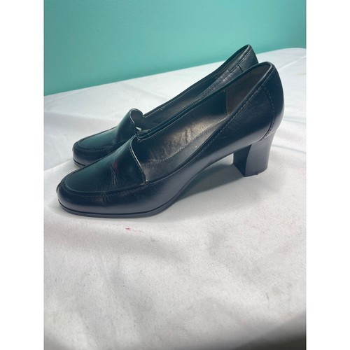 Elegantes mocasines de cuero negro de Franco Sarto - Imagen 5 de 7