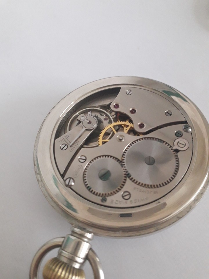 SELEX RAILWAY df&c 15 Jewel Pocket watch working Excellent time Keeper