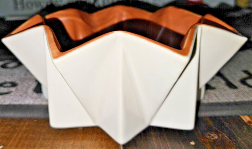 Red Wing Prismatique 791 Ceramic Planter Mandarin Orange - Picture 3 of 7