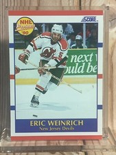 Eric Weinrich 1991 Score #389 New Jersey Devils