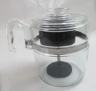 Vintage Pyrex Glass 9 cup Flameless Stove Top Coffee Percolator 7759 USA