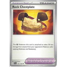 192/198 Rock Chestplate : Uncommon : Scarlet & Violet Pokemon Trading Card Game