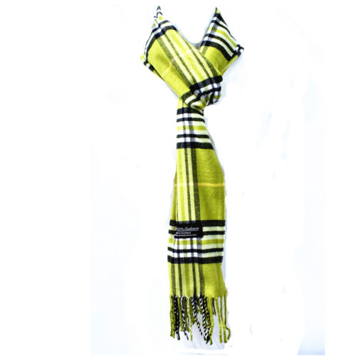 Winter Check Plaid Tartan Warm Wool Scotland Made 100% Cashmere Scarf Scarves - Picture 28 of 29