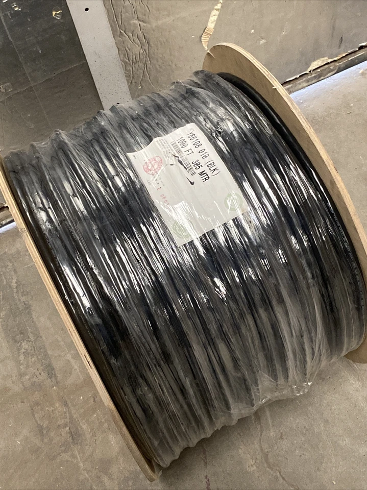 New Belden 6 Pair Shielded Cable 22 AWG Black 1000ft Spool, Y66108 010 305 MTR - Image 2 of 4