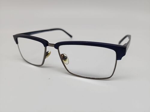 HELIO 4305 54/16/143 NAVY PISTOLA TORTUGA GUNMETAL FLEX BISAGRA GAFAS ITALIA - Imagen 2 de 11