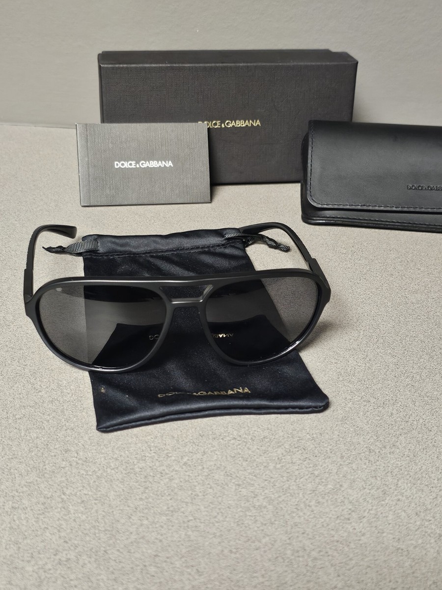 $326 Dolce & Gabbana DG 6150 Matte Black/Grey Polarized  display picture 2