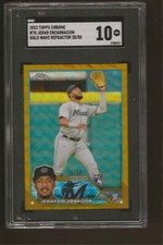 JERAR ENCARNACION 2023 TOPPS CHROME Gold Wave Refractor RC Rookie /50 SGC 10
