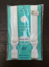 Vtg Vanity Fair Stretch Shoulder Bra Straps White Sewing Made in USA New