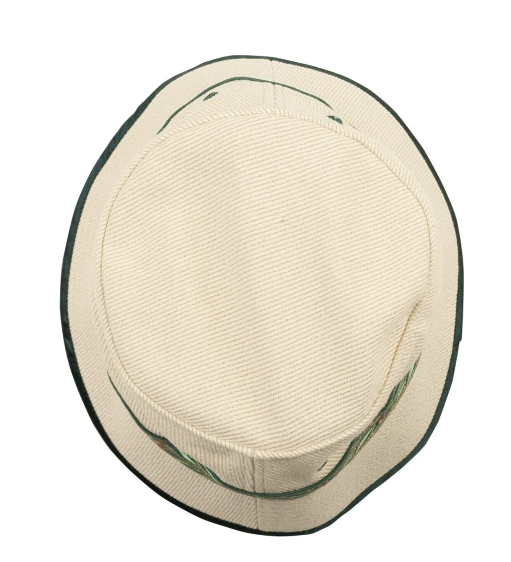 Casablanca Natural Off White Laurel Bucket Hat Size OS | eBay