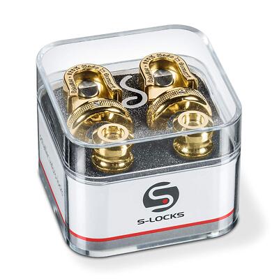 Schaller S Locks Guitar Strap Lock System One Piece Hardened Steel Buttons
