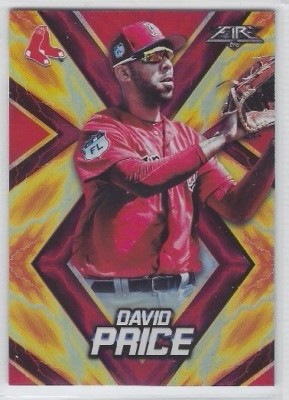 David Price 2017 Topps Fire RED FLAME FOIL Parallel Red Sox Dodgers