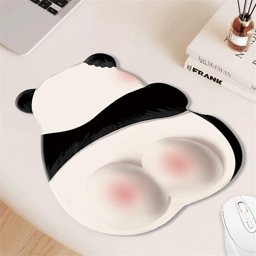 Cute Pink Butt Panda Mouse Pad Silicone Wrist Pad No Slip Office Mouse Hand Rest - Afbeelding 4 van 13