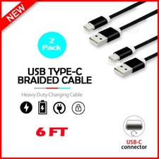 2X FAST Charger USB C Charging THICK 6ft Cable For iPhone 16/16e/16 Pro/Plus/Max