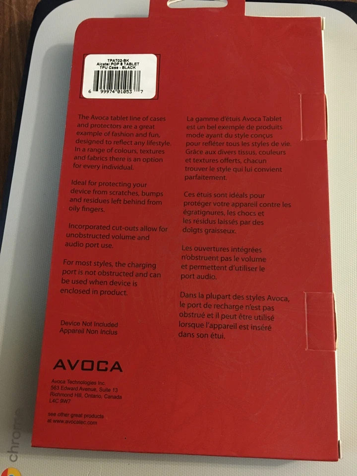 Avoca Mobile Pro - Alcatel Pop 8 Tablet Cover - Black - Image 2 of 2