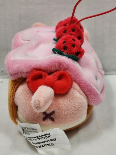 AniRollz Coosy Kittiroll Cat Plush with Strawberry Roll Cake Blanket - Picture 4 of 4